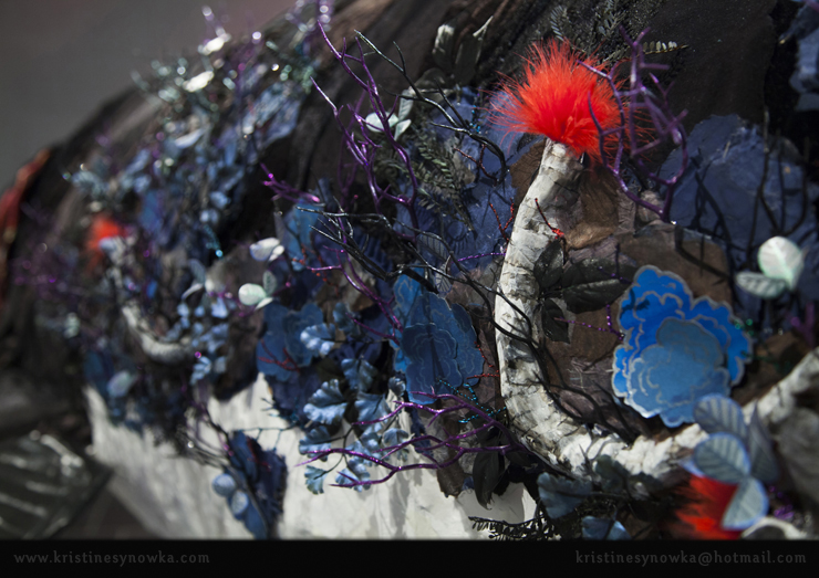 Detail of Shark Sculpture by Kristine Synowka